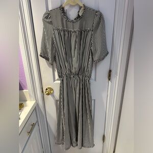 The Great Striped midi dress